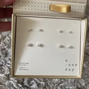 a new day Jewelry A New Day Brand Pairs Of Earrings Sterling